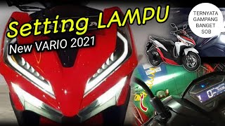 pasang alis vario + led upgrade + ganti saklar lampu depan new vario || chudax bikers shop