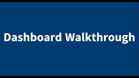 eMock Dashboard Walkthrough