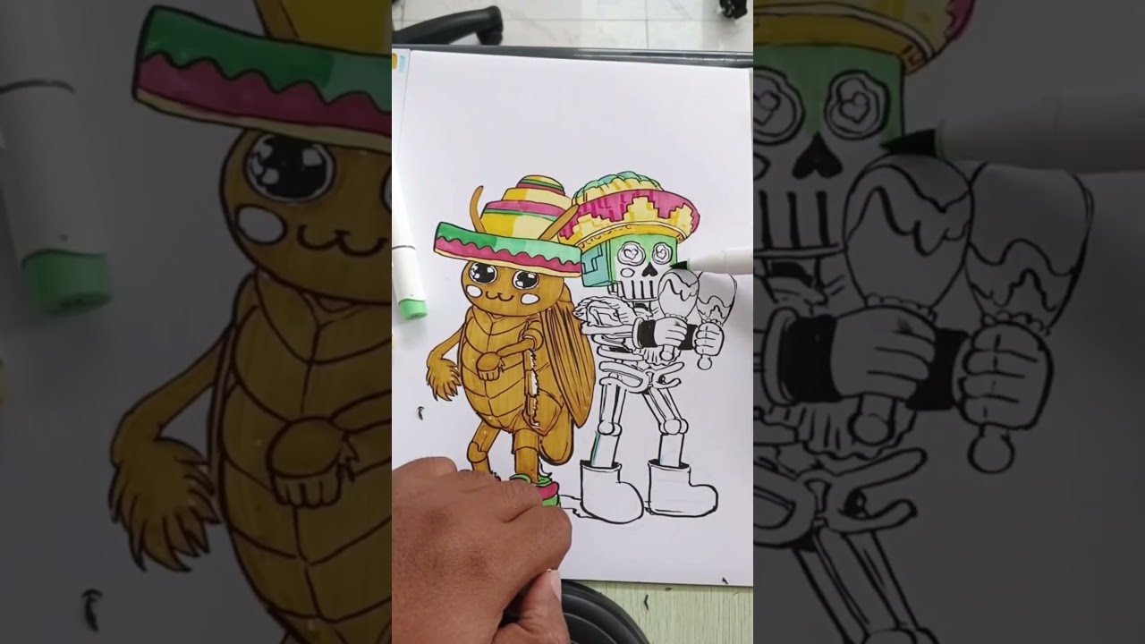 Gambar Anomali Los Amigos part 2 #brainrot #anomali #drawing #roblox