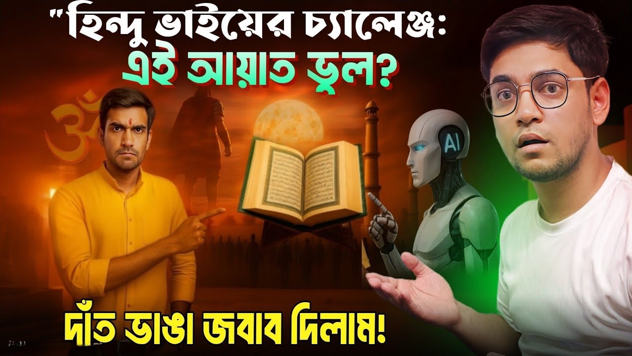 হিন্দু ও নাস্তিকদের চ্যালেঞ্জের জবাব |কোরআনে ভুল নেই | প্রমাণ করেছি (সূরা কাহাফ ৮৬)