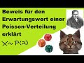 Herleitung für den Erwartungswert der Poisson-Verteilung