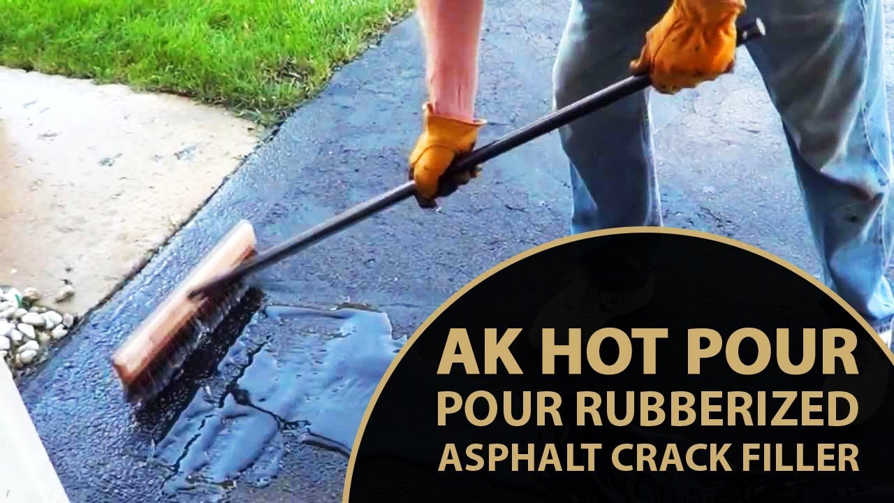 AK Hot Pour Rubberized Asphalt Crack Filler Asphalt Kingdom YouTube