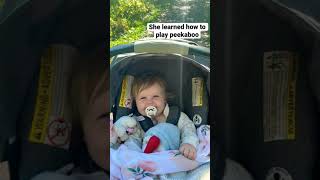 BABY LEARNED HOW TO PLAY PEEKABOO - CUTE BABY MOMENT #shorts #short #baby #cutebaby #babygiggles