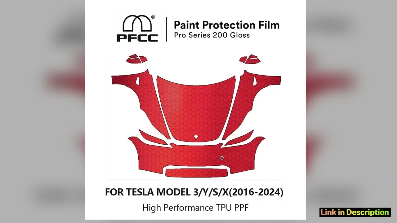 PFCC Car Paint Protection Film Clear Bra Front Scratch Resistant TPU PPF for Tesla Model 3 Y X S 20