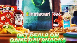 INSTACART COMMERCIAL 2026: INSTACART: GET DEALS ON GAME DAY SNACKS: INSTACART: STOCK UP FOR THE GAME
