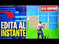 *NUEVO* EDITA COMO un DIOS (X10 RÁPIDO) en FORTNITE | COMO EDITAR RÁPIDO en PS4/XBOX/PC/SWITCH/MANDO