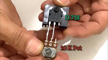 How to Make a Simple Speed Controller. (Just 1 transistor)
