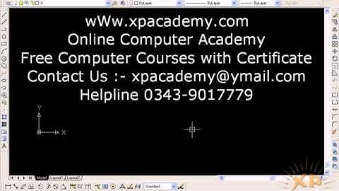 Start Assignments in AutoCad Urdu Tutorials wWw.xpacademy.com