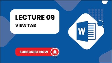 "Ms word" tutorial part 09 "view Tab" complete video
