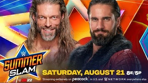 WWE 2K20 SUMMER SLAM 2021 Edge vs Seth Rollins