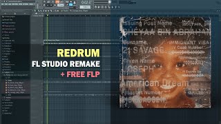 21 Savage - redrum (Instrumental) + Free FLP Resimi