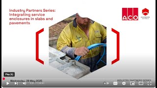 Industry Partners Series: Integrating service enclosures in slabs and pavements