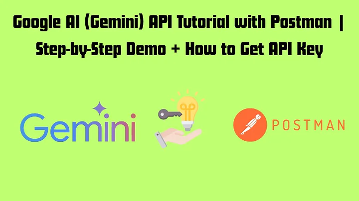 Google AI (Gemini) API Tutorial with Postman | Step-by-Step Demo + How to Get API Key