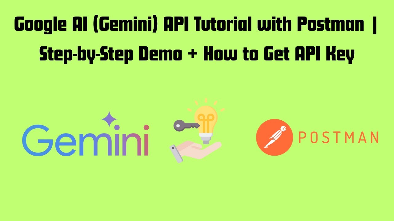 Google AI (Gemini) API Tutorial with Postman | Step-by-Step Demo + How ...
