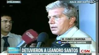 C5N - SOCIEDAD: DETUVIERON A LEANDRO SANTOS | HABLA CUNEO LIBARONA
