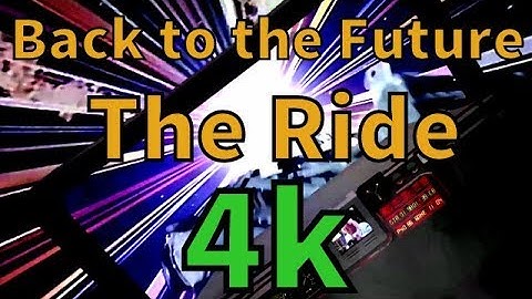 Back to the Future the Ride 4k 60fps animation