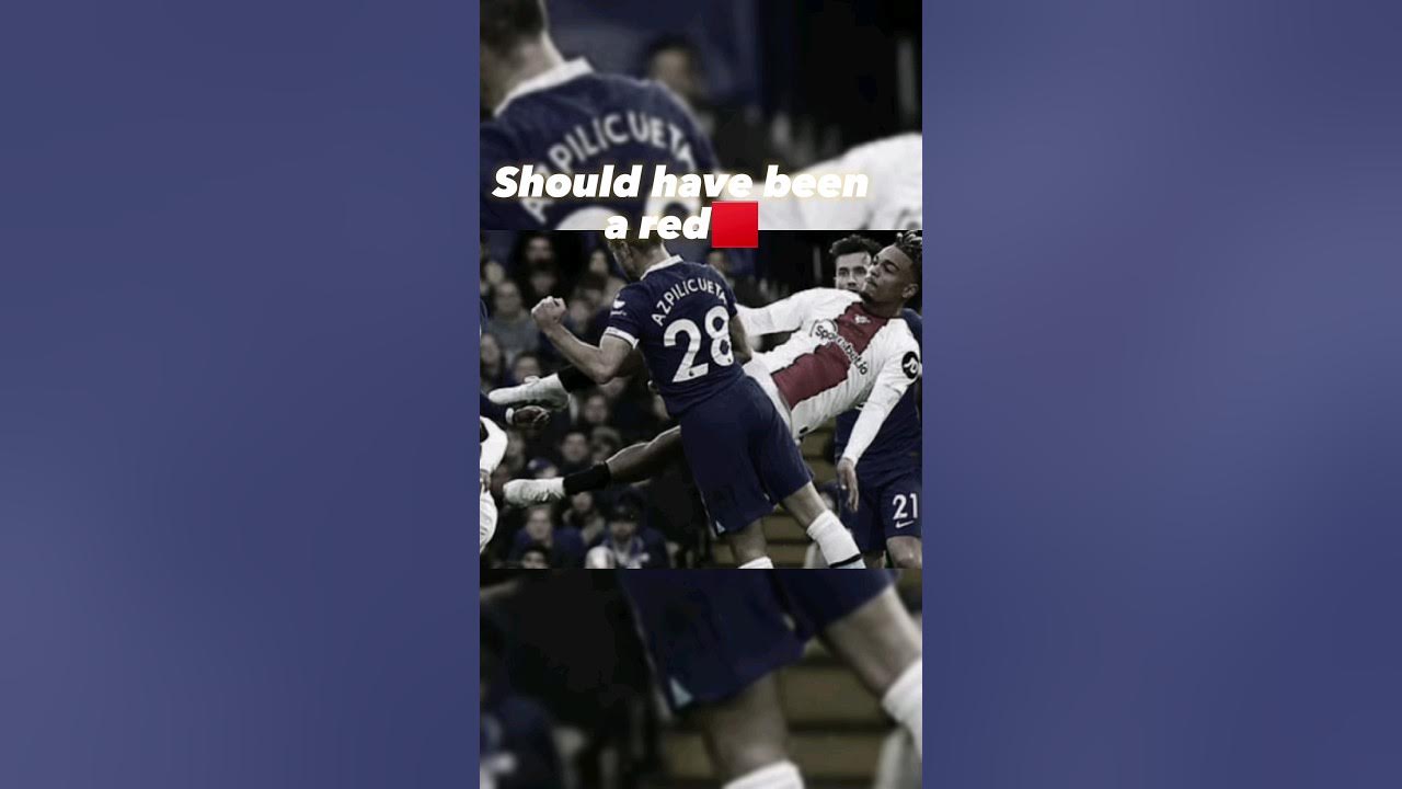 Azpilicueta gets kicked on the face🔥🔥🥶 football blowup azpilicueta 