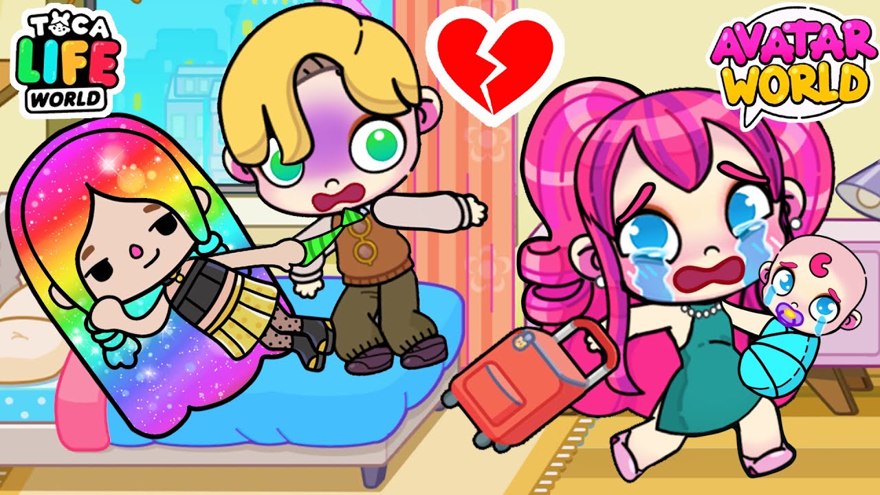 พ่อจาก Avatar World มีชู้ กับสาวจาก  Toca Boca | เรื่องเศร้า | Toca Life World