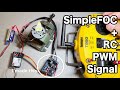 DIY BLDC Driver (SimpleFOC) + RC PWM Signal in