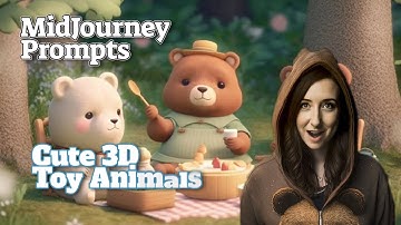 MidJourney V4 Prompts to create  adorable and cute toy animals