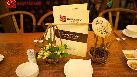 Mẫu menu thực đơn nhà hàng đẹp tại An Phú Thuận An Bình Dương