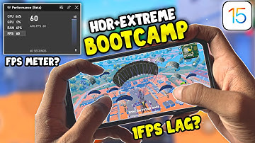 IPHONE XR iOS 15.2 BGMI/PUBG HDR + EXTREME BOOTCAMP TEST WITH FPS METER🔥| IPHONE XR 1FPS LAG FIXED?