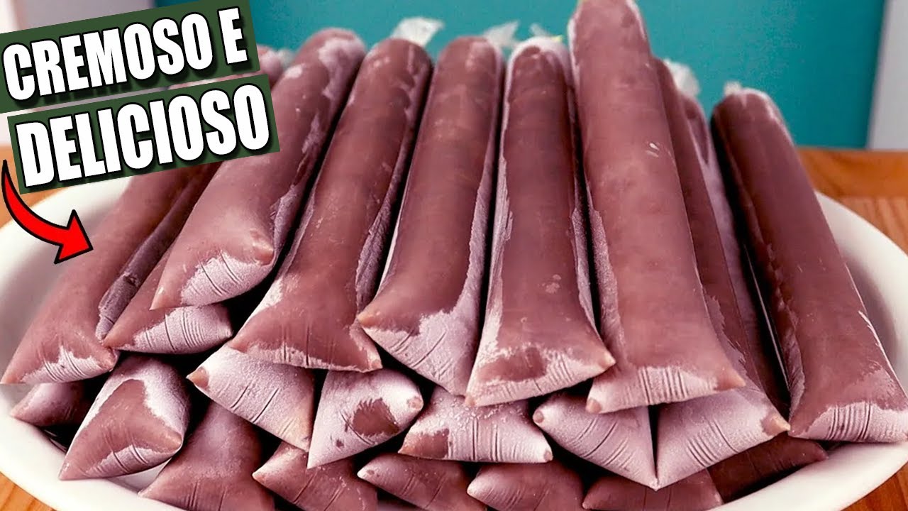 GELADINHO CREMOSO FEITO COM A POLPA DO AÇAÍ ! COZINHA SEM MISTERIO