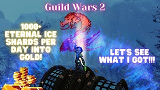 Eternal Ice Shards Guide for Guild Wars 2 - Where to get, Make Gold, 32  slot bags, Skyscale 