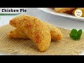 Creamy Chicken Half Moon Pie Recipe for kids by Tiffin Box | Fried Chicken pie with white sauce