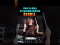 How to play Paradiddlediddle Rudiments ルーディメント パラディドルディドルの叩き方 #drums #rudiments #drumlessons