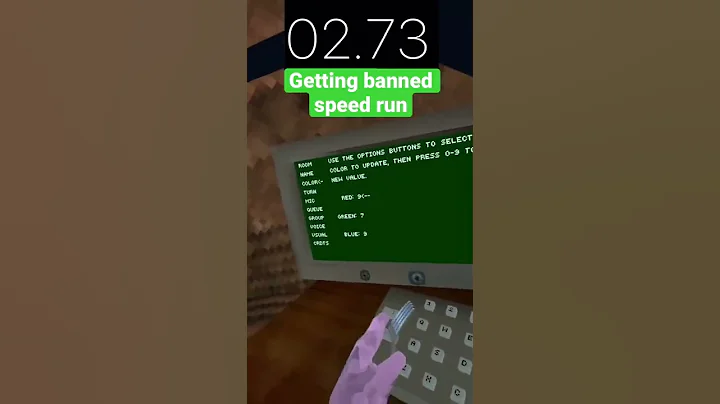 Getting banned speed run in gorilla tag