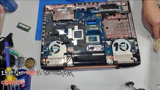 Asus G752 Laptop Lcd display and Keyboard Replacement Asus G752 액정디스플레이, 키보드 교체