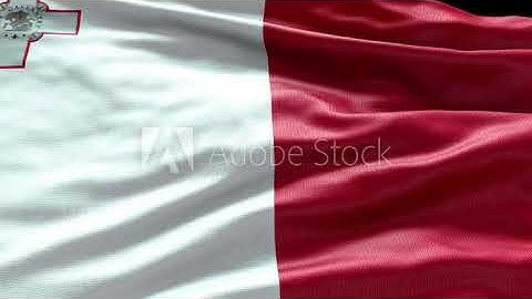 4k render Malta Flag video waving in wind Malta Flag Wave Loop waving in wind Malta Flag Malta Flag