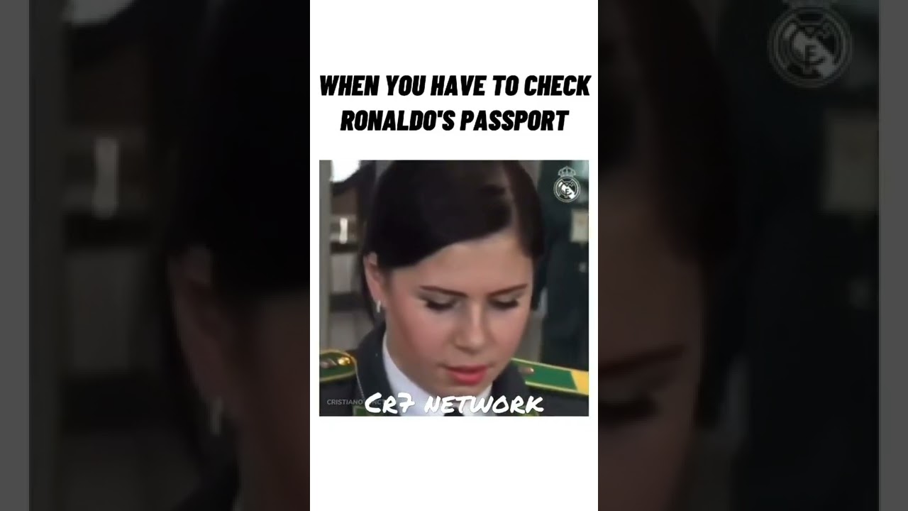 When you check Ronaldo's Passport 😇