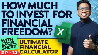 How Much Money to Invest Every Month to Retire RICH? Ultimate Financial Planner Excel E12