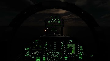 Carrier landing (night) fa-18, (DCS)