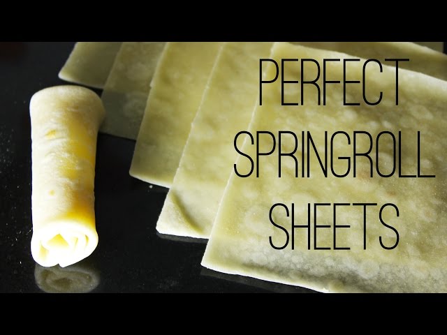 Homemade Spring Roll Wrappers(Sheets) –