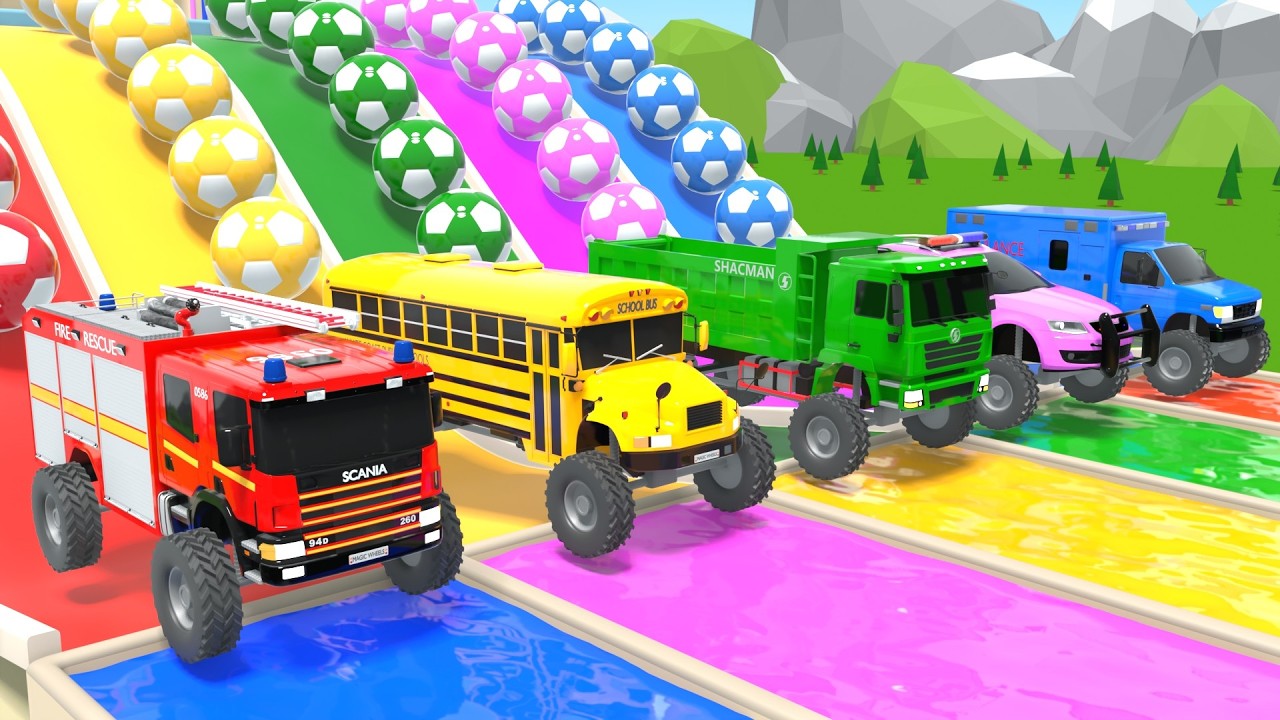 サプライズサッカーボール – 子ども向けの歌 – 「バスの車輪」ソング – 赤ちゃん向けのわらべうた＆子どもの歌