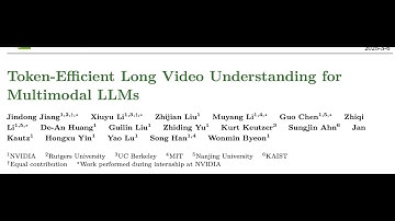Token-Efficient Long Video Understanding for Multimodal LLMs