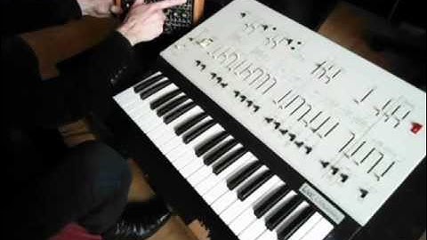 Modded Arp odyssey, driven by a Doepfer Dark-Time hardware sequencer