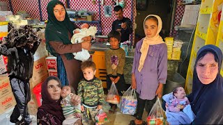 Tajma buys food for her children 😍/ documentary about the hard life of a nomadic family