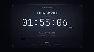 LIVE 🔴 LIVE | Clock 🇸🇬 Current Time in Singapore / Real Time Clock / What Time Is It Now