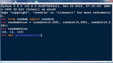 How to Get a Random Color in Python programming language - Python tutorial