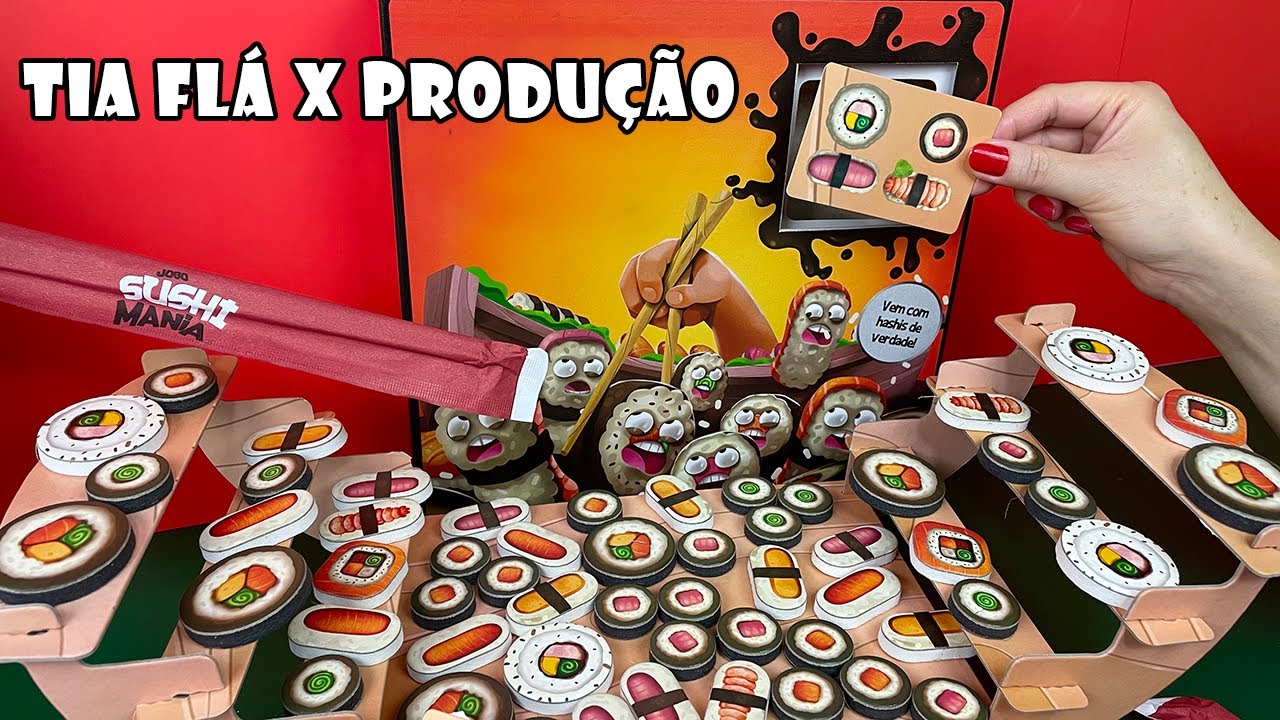 Quem Pega o SUSHI Mais Rápido? Tia Flá X Produção