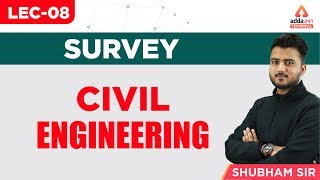 Lec-08 | Survey- Levelling | Civil Engg. | Shubham Sir | Adda247 Technical | 6 PM