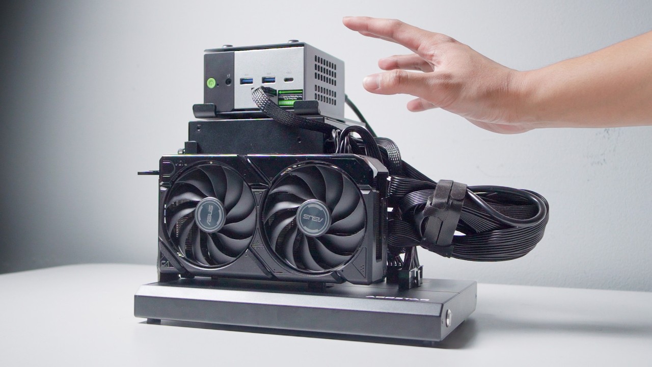 Я попробовал подключить внешнюю видеокарту к мини-ПК.