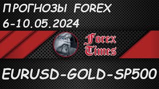 Прогнозы Forex на 6-10.05.2024 по EURUSD, GOLD (xauusd) & SP500.