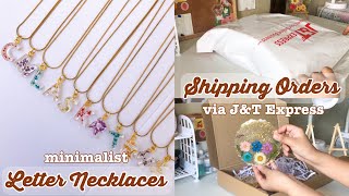 How To Make Minimalist Letter Necklaces | How To Ship Orders via J&amp;T Express