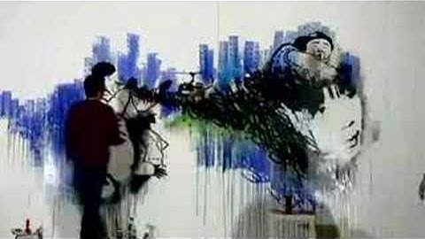 Vhils aka Alexandre Farto and Target