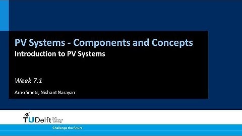 7.1 Introduction to PV Systems